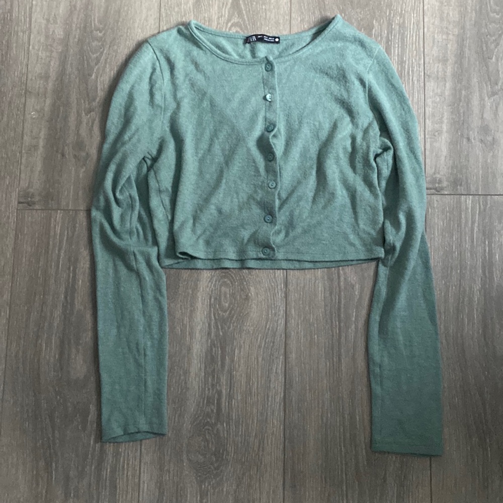 Zara green sweater
